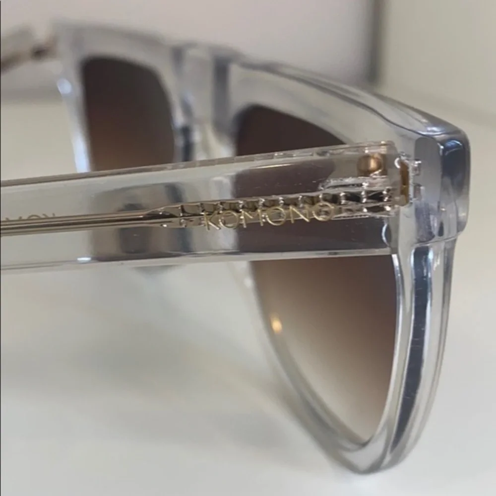 Komono Sunglasses NEW The Bennet Clear square - Picture 10 of 16